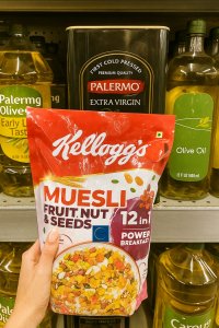 Kellogg’s Muesli Fruit Nut & Seeds healthy breakfast cereal