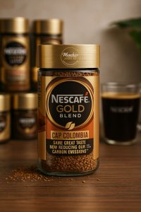Nescafé Gold Blend Cap Colombia instant coffee – single origin Arabica, fruity & delicate (100 g jar)