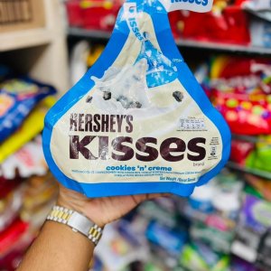Hershey’s Kisses Cookies N Creme – white chocolate kisses with cookie bits