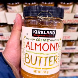 Kirkland Creamy Almond Butter jar – smooth roasted almond spread
