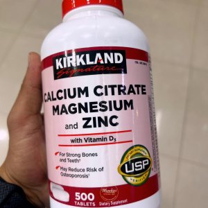 Kirkland Signature Calcium Citrate Magnesium Zinc 500 tablets bone health supplement