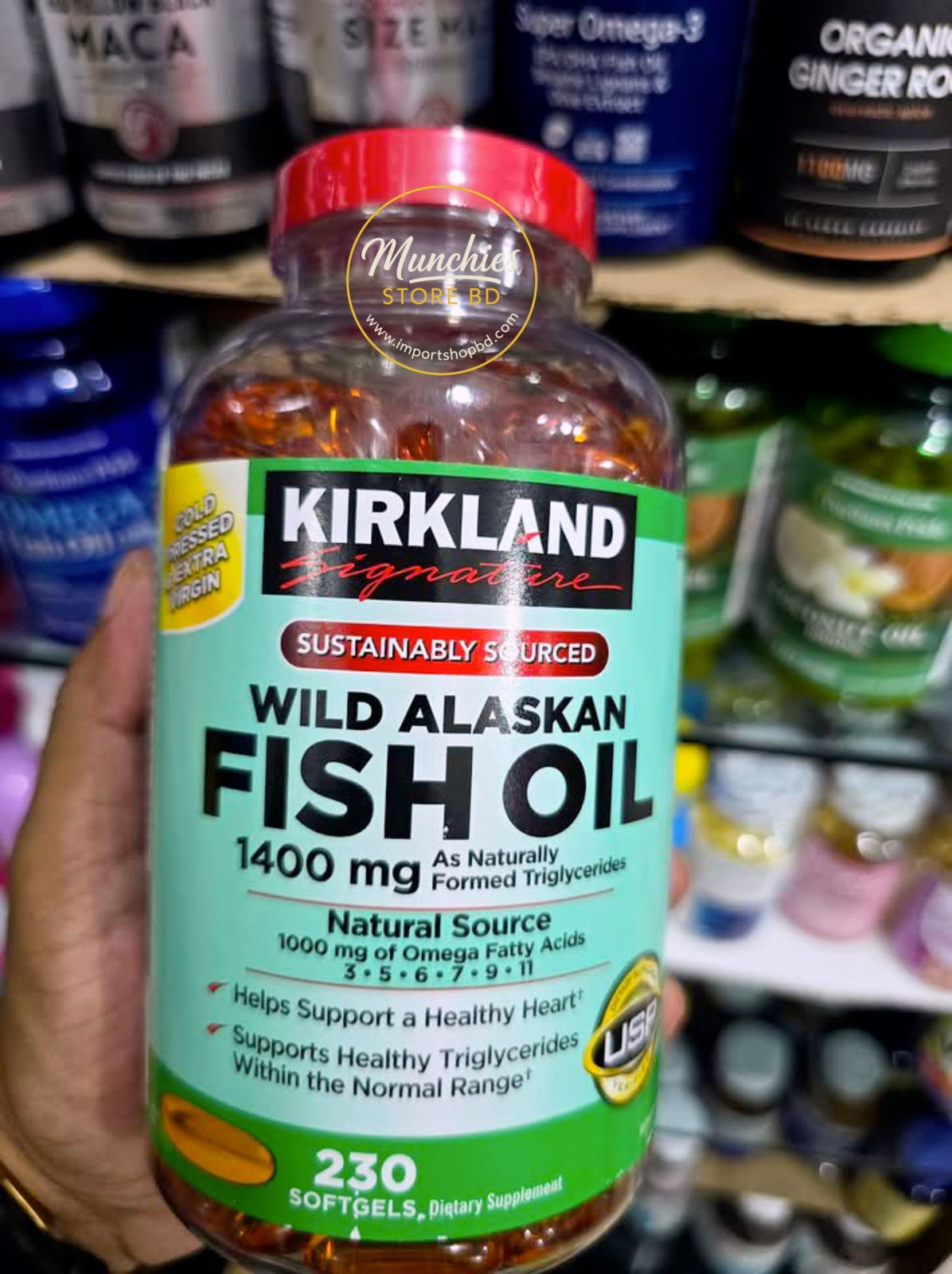 Kirkland Signature 100% Wild Alaskan Salmon Oil 1200mg – 300 Softgels