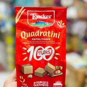 Loacker Quadratini Napolitaner 125g crispy hazelnut wafers