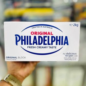 Philadelphia original cream cheese 2kg block smooth creamy cheese spread