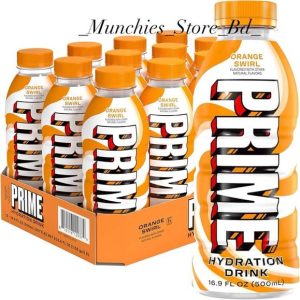 PRIME Orange Swirl Hydration Drink 500ml refreshing electrolyte beverage