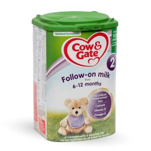 Cow and Gate 2 follow on milk 800g 6 to 12 months baby formula tin