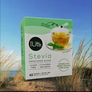 iLite stevia sweetener blend 40 sachets sugar free low calorie sweetener packets imported natural sugar substitute