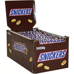 Snickers original chocolate bar full box 24x50g caramel peanut nougat chocolate pack