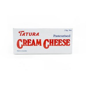 Tatura cream cheese pasteurised premium smooth dairy spread imported cream cheese