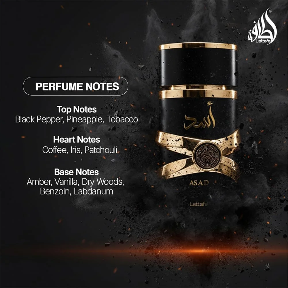Lattafa Asad Perfume for Men – 100ml (EDP) - Image 2