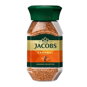 Jacobs caramel flavoured instant coffee 95g rich caramel coffee