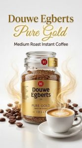 Douwe Egberts Pure Gold Medium Roast Instant Coffee 190g