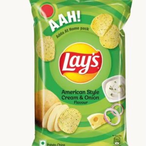 Lays American Style Cream & Onion Flavour Chips 90gm
