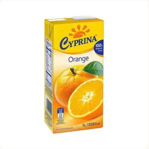 Cyprina Orange 1 Litre orange fruit drink