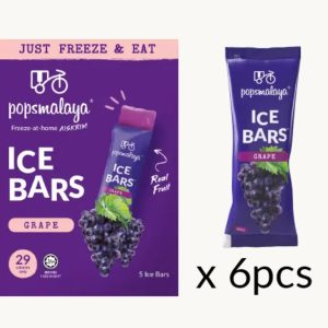Popsmalaya Ice Bars Grape 6 pcs