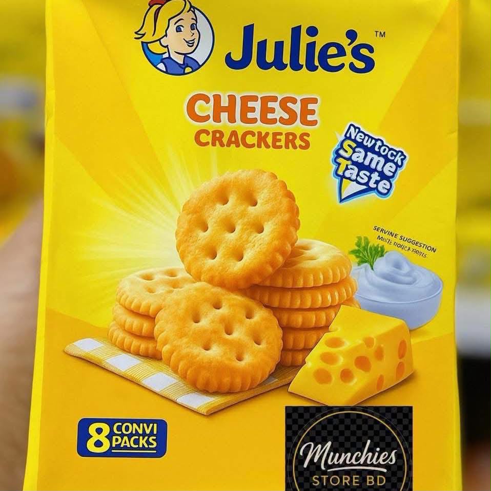 Julie’s Cheese Crackers 8 Convenience Packs 200g