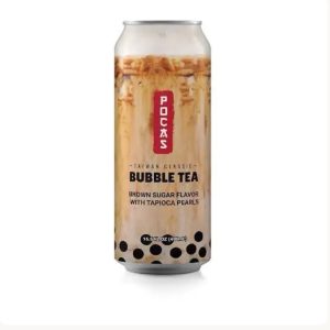 Pocas Bubble Tea Brown Sugar Flavor with Tapioca Pearls 490ml