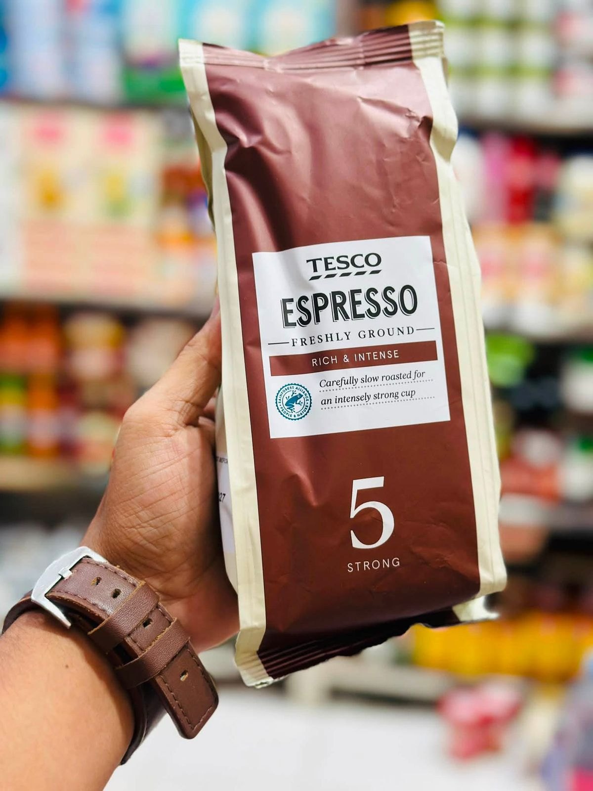 Tesco Espresso Rich and Intense Freshly Ground Coffee 227g