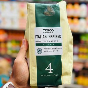 Tesco Italian Inspired Freshly Ground Medium Strong 4 Coffee 227g