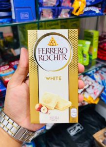 Ferrero Rocher White 100g Premium White Chocolate Hazelnut Pralines