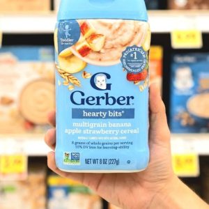 Gerber Hearty Bits Multigrain Banana Apple Strawberry Cereal 227g USA