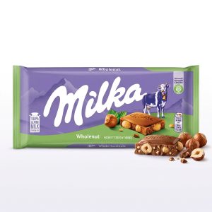 Milka Wholenut Alpine Milk Chocolate Bar 85g from Egypt