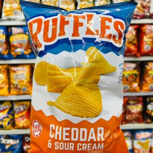 Ruffles Cheddar and Sour Cream Flavored Potato Chips 184.2g USA